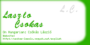 laszlo csokas business card
